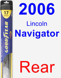 Rear Wiper Blade for 2006 Lincoln Navigator - Hybrid