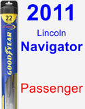 Passenger Wiper Blade for 2011 Lincoln Navigator - Hybrid
