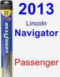 Passenger Wiper Blade for 2013 Lincoln Navigator - Hybrid