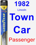 Passenger Wiper Blade for 1982 Lincoln Town Car - Hybrid