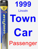 Passenger Wiper Blade for 1999 Lincoln Town Car - Hybrid