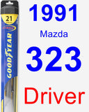 Driver Wiper Blade for 1991 Mazda 323 - Hybrid