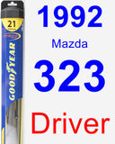 Driver Wiper Blade for 1992 Mazda 323 - Hybrid