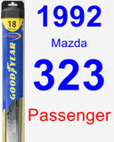 Passenger Wiper Blade for 1992 Mazda 323 - Hybrid