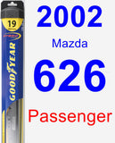 Passenger Wiper Blade for 2002 Mazda 626 - Hybrid