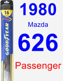 Passenger Wiper Blade for 1980 Mazda 626 - Hybrid