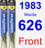 Front Wiper Blade Pack for 1983 Mazda 626 - Hybrid