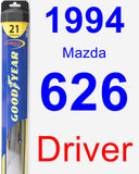 Driver Wiper Blade for 1994 Mazda 626 - Hybrid