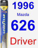 Driver Wiper Blade for 1996 Mazda 626 - Hybrid