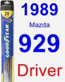 Driver Wiper Blade for 1989 Mazda 929 - Hybrid