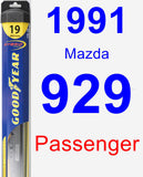 Passenger Wiper Blade for 1991 Mazda 929 - Hybrid