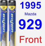 Front Wiper Blade Pack for 1995 Mazda 929 - Hybrid