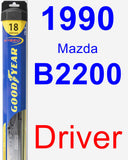 Driver Wiper Blade for 1990 Mazda B2200 - Hybrid