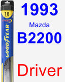 Driver Wiper Blade for 1993 Mazda B2200 - Hybrid