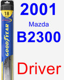 Driver Wiper Blade for 2001 Mazda B2300 - Hybrid