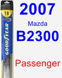 Passenger Wiper Blade for 2007 Mazda B2300 - Hybrid