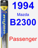 Passenger Wiper Blade for 1994 Mazda B2300 - Hybrid