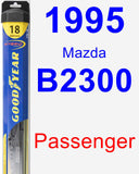 Passenger Wiper Blade for 1995 Mazda B2300 - Hybrid