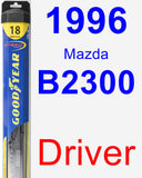 Driver Wiper Blade for 1996 Mazda B2300 - Hybrid