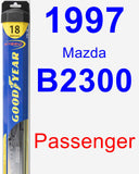 Passenger Wiper Blade for 1997 Mazda B2300 - Hybrid