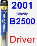 Driver Wiper Blade for 2001 Mazda B2500 - Hybrid