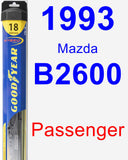 Passenger Wiper Blade for 1993 Mazda B2600 - Hybrid