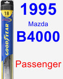 Passenger Wiper Blade for 1995 Mazda B4000 - Hybrid