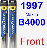 Front Wiper Blade Pack for 1997 Mazda B4000 - Hybrid