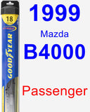 Passenger Wiper Blade for 1999 Mazda B4000 - Hybrid