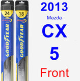 Front Wiper Blade Pack for 2013 Mazda CX-5 - Hybrid