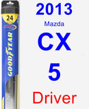 Driver Wiper Blade for 2013 Mazda CX-5 - Hybrid