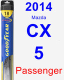 Passenger Wiper Blade for 2014 Mazda CX-5 - Hybrid