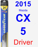 Driver Wiper Blade for 2015 Mazda CX-5 - Hybrid