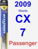 Passenger Wiper Blade for 2009 Mazda CX-7 - Hybrid