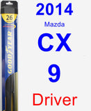 Driver Wiper Blade for 2014 Mazda CX-9 - Hybrid