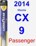 Passenger Wiper Blade for 2014 Mazda CX-9 - Hybrid
