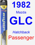 Passenger Wiper Blade for 1982 Mazda GLC - Hybrid