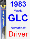 Driver Wiper Blade for 1983 Mazda GLC - Hybrid