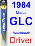 Driver Wiper Blade for 1984 Mazda GLC - Hybrid