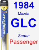 Passenger Wiper Blade for 1984 Mazda GLC - Hybrid