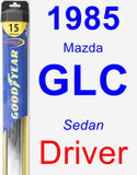 Driver Wiper Blade for 1985 Mazda GLC - Hybrid