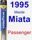 Passenger Wiper Blade for 1995 Mazda Miata - Hybrid