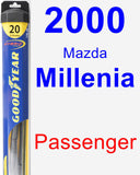 Passenger Wiper Blade for 2000 Mazda Millenia - Hybrid