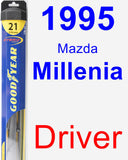 Driver Wiper Blade for 1995 Mazda Millenia - Hybrid