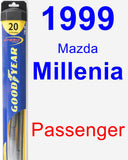 Passenger Wiper Blade for 1999 Mazda Millenia - Hybrid