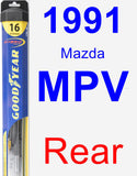 Rear Wiper Blade for 1991 Mazda MPV - Hybrid