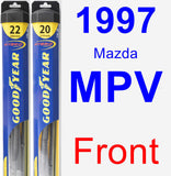 Front Wiper Blade Pack for 1997 Mazda MPV - Hybrid