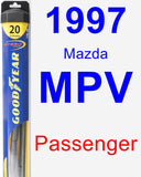Passenger Wiper Blade for 1997 Mazda MPV - Hybrid