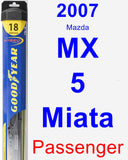 Passenger Wiper Blade for 2007 Mazda MX-5 Miata - Hybrid