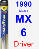 Driver Wiper Blade for 1990 Mazda MX-6 - Hybrid